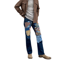 Fabricant de jeans en denim sur mesure, streetwear, jeans skinny déchirés et patchés pour hommes