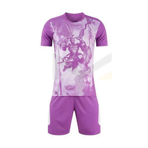 ชุดฟุตบอลยูนิเซ็กซ์สำหรับผู้ชายและผู้หญิงพิมพ์ลายดิจิทัลผลิตตามสั่ง - Product Image 1