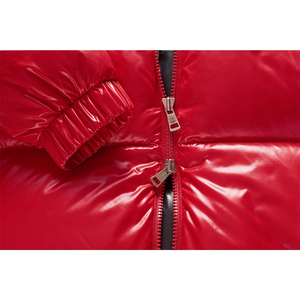 2022 New High Street <b>Hooded</b> Men's Canvas <b>Puffer</b> <b>Jacket</b> <b>with</b> Front Logo <b>Waterproof</b> & Breathable Winter Coat - Product Image 6