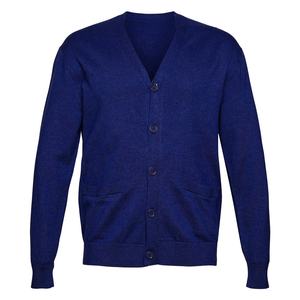 B2B Custom Embroidery Logos Unisex Cardigan Sweaters High Quality Wool Blends <b>Knitted</b> with Buttons Casual Style - Product Image 4