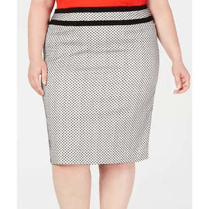 Gonna in chiffon grigia da donna Calvin Klein taglie forti, midi con bordo a piping e decorazioni a pieghe, stile casual per la primavera, taglia 14W - Product Image 2