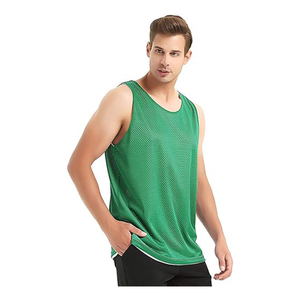Débardeur pour hommes personnalisé Style personnalisé avec capuche col couleur unie taille XL vêtements de sport en coton et polyester utilisation de salle de sport d'été - Product Image 1
