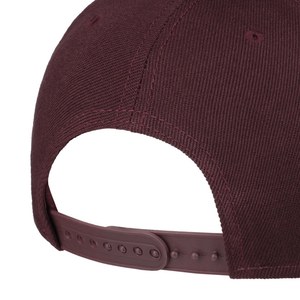 New Arrival OEM Custom 6 Panel Embroidery Logo Maroon Snapback Adjustable Size Wholesale <b>Men</b> Plain Cotton Baseball Flat Cap 2026 - Product Image 4