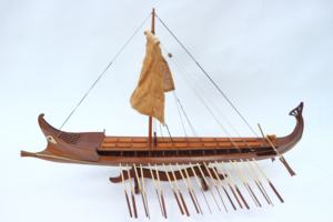Modèle de bateau traditionnel en bois BIREME, produit de haute qualité fabriqué au Vietnam, GIA NHIEN CO. LTD FB0028W - Product Image 4