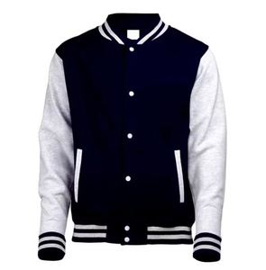 Chaqueta de bombardero personalizada para hombre en blanco, venta al por mayor, chaqueta universitaria de lana y cuero para amantes de la universidad, chaqueta de béisbol para hombre, envío DDP - Product Image 3