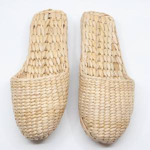 Pantoufles en jacinthe d'eau, sandales en gros, sandales tissées à la main, fournisseur de sandales à glissière, prix direct - Product Image 2