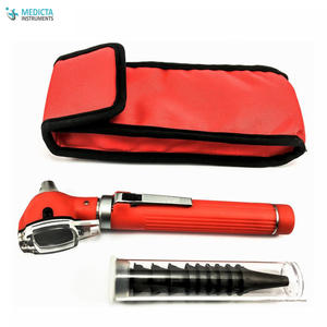 Fiber Optic Mini <b>Otoscope</b> Red Color - Product Image 3