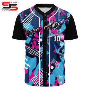 Customized High Quality Baseball Jersey Quick Drying Deodorant Breathable Recyclable Polyester Mesh Fabric Baseball Jersey - Product Image 4