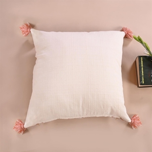 Decorative Bohemian 45x45 Cm Sofa Back Support Giraffe Embroidered Cotton Square Cushion Covers at Best Prices - Product Image 4