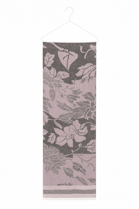 Luxury Jacquard Feather Pattern Scarf and <b>Shawl</b> Elegant <b>Black</b> Beige Winter Wrap Soft Wool Viscose Blend Customizable for Unisex - Product Image 2