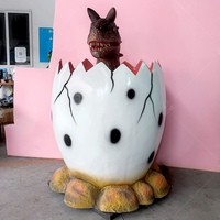 Oeuf de dinosaure animatronique d'intérieur personnalisé réaliste électrique simulé pour les centres commerciaux publics et les parcs d'aventure