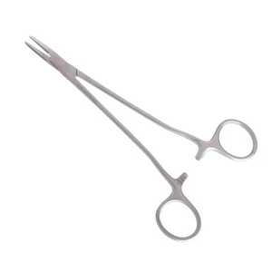 Pinzas de soporte de aguja de precio Euprun con soporte de aguja curvo de laparoscopia de cinco cabezas para soporte de aguja laparoscópica en forma de V pesado - Product Image 2