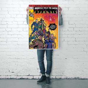 <b>Marvel</b> Comic Eternals Poster Digital <b>Printing</b> Immortals Walking the Earth Hanging Style for Decorative Usage - Product Image 4