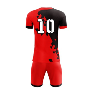 Ensemble d'uniformes de football pour hommes sur mesure, impression numérique, 100% polyester respirant, manches courtes - Product Image 3