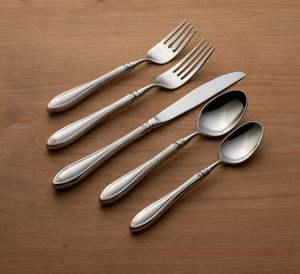 Restaurants & Hotels Dinnerware Decorative High Quality Stainless Steel Custom Engrave Design Cutlery Set and <b>Flatware</b> - Product Image 5
