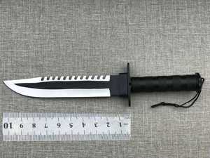 Cuchillo de Camping de 13 Pulgadas con Brújula, Funda de Cuero, Espiga Dentada, Mango de Metal, Personalizable OEM, Gran Venta - Product Image 5