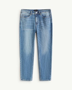 Casual Slim Cropped Straight-leg Denim Pants <b>Men</b> 3D Design Breathable Washed Cotton Mid <b>Waist</b> Formal Autumn Season Routine - Product Image 1