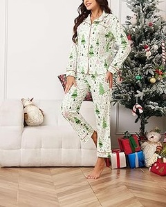 2026 Luxury Custom Eco Friendly Women's Bamboo Microfiber Breathable Soft Knit Long Top & <b>Pants</b> Loungewear Pajamas Sets - Product Image 4