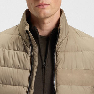 Vestes bomber unies à prix avantageux pour hommes, collection hiver, impression de logo personnalisée, couleur unie, poignets ajustables, fermeture éclair - Product Image 2