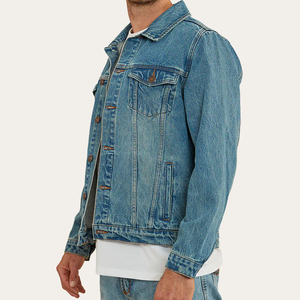 Veste en jean pour homme, nouvelle arrivée, style tendance, qualité supérieure, fabrication sur mesure, prix raisonnable - Product Image 3