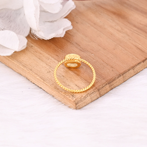 Sólido 925 plata esterlina cristal cuarzo piedra preciosa chapado en oro amarillo apilamiento banda diseñador minimalista anillo joyería de moda - Product Image 3