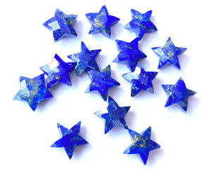 Cuentas de piedras preciosas facetadas Briolette de estrella de lázuli Natural azul, tallas facetadas coloridas, piedra para hacer joyas - Product Image 3