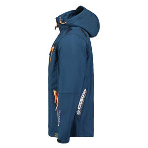 Veste surdimensionnée en polyester à fermeture éclair exclusive pour hommes Softshell personnalisé avec veste polaire chaude coupe-vent avec logo personnalisé - Product Image 4