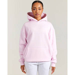 Sudadera con capucha de hombre rosa de algodón 100% de alta calidad hecha a medida con serigrafía 450GSM Streetwear Pullover Sudadera con capucha de alta calidad para hombre - Product Image 3