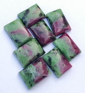 AAA + chất lượng tự nhiên màu xanh <span class=keywords><strong>Ruby</strong></span> Zoisite Cabochon hình chữ nhật phẳng trở lại hiệu chỉnh bên thứ ba chứng nhận không có lỗ tất cả các kích cỡ lỏng lẻo - Product Image 6