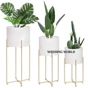 Handmade Vintage Round Galvanized Metal Planter Pot Excellent Quality Hot Selling Decorative For Garden And Outdoor Use - Product Image 5