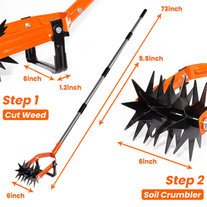 Rcm mua-mong muốn ROTARY tu công cụ có thể điều chỉnh vườn tay tiller với thép không gỉ cực vườn weeder tay toos - Product Image 4