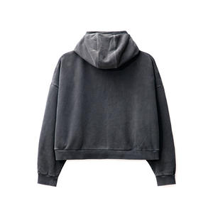 Sudadera con capucha y cremallera para hombre de alta calidad al por mayor 100% algodón logotipo impreso personalizado bordado polar transpirable hecho en Pakistán - Product Image 2