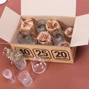 Caja Rígida Rectangular de 40x25x20 cm, Tapa y Base de Cartón Resistente, Materiales Reciclados Ecológicos, Asas para Vasos, Tazas y Copas - Product Image 5