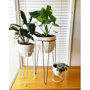 Soporte de Flores de Hierro de Diseño Moderno, Acabado Negro Galvanizado, Maceta Personalizada, Soporte de Flores Artificiales para Decoración de Bodas - Product Image 3