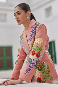 Embroidery Long Sleeve Casual Coat Bohemia Ladies <b>Jacket</b> Outerwear Stand Collar Velvet Winter <b>Jacket</b> - Product Image 3