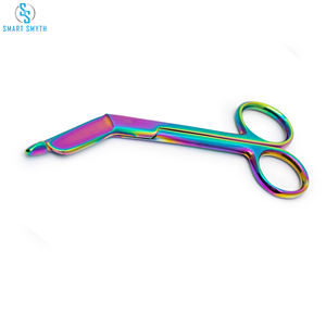 Ciseaux à pansement avec ciseaux à bandage multicolore 5.5 ''en acier inoxydable de haute qualité - Product Image 3