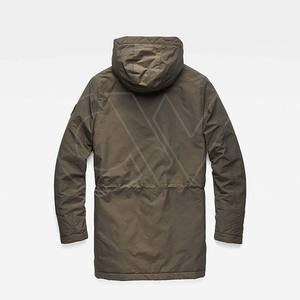 Parka longue à capuche unie grande taille pour homme, vêtement décontracté chaud pour la rue, manteau d'hiver tendance, coupe-vent, écologique - Product Image 5