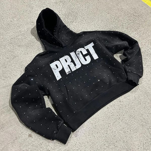 Sweat à capuche épais et court pour homme, 300 grammes, style vintage délavé au soleil, en molleton délavé à l'acide, fabrication sur mesure Inland Industries - Product Image 6