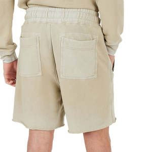 Ropa de calle personalizada Pantalones cortos desgastados para el sudor French Terry Fleece Heavy Cotton Casual Jogger Baggy Jorts Vintage Acid Wash Shorts - Product Image 2