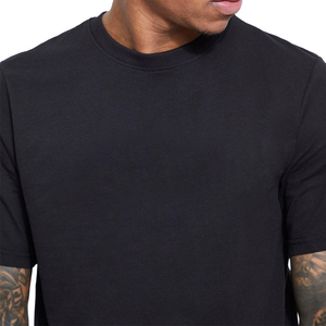 Ropa de calle, camisetas para hombres, camisetas de algodón 100%, camisetas de alta calidad, camisetas con hombros caídos en blanco y cuello simulado - Product Image 5