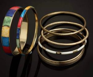 Bijoux à la mode Bracelet en laiton et résine Bracelet Ensemble de 6 Bracelet de mode Bracelet Ensemble pour fille et femme personnalisé - Product Image 3