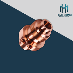 Composants en cuivre usinés VMC de haute précision, filetage de précision, alésages lisses, trous latéraux pour applications électriques et thermiques - Product Image 4