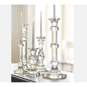 Designer Crystal Candle Holder Handmade Indian Decor Piece for Weddings Living Room Dining Table Durable Customizable UV - Product Image 2
