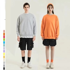 Mujeres Unisex logotipo personalizado impreso sudaderas Stand Collar Otoño Invierno cálido cuello redondo pulóver sin forro polar insignia - Product Image 6