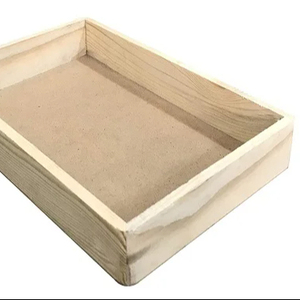 Plateau en bambou naturel et en bois pour la cuisine et le salon Plateau de service pour aliments et fruits à usage domestique - Product Image 1