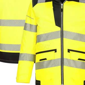Veste de travail de sécurité robuste pour hommes, vêtements de travail industriels renforcés pour la construction, le travail en bord de route - Product Image 4