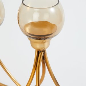 Nouvelle arrivée dernière conception lumière de luxe or 5 bougeoir support - Product Image 5