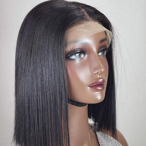 PELUCA BOB DE 10 PULGADAS/PELUCAS DE PELO CORTO 100% CABELLO HUMANO VIRGEN VIETNAMÉS | PELO GUGU TRANSPARENTE HD ENCAJE GLUELESS 200% DENSIDAD - Product Image 2