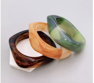 กำไลเรซินทำมือปรับแต่งเองได้กำไลเรซินรูปร่างทำมือ - Product Image 1