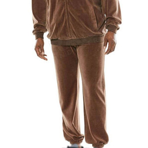 Trajes Deportivos de Terciopelo para Hombre, Diseño Ajustado para Uso Casual, Trajes Deportivos de Terciopelo de Manga Larga para Hombre - Product Image 4